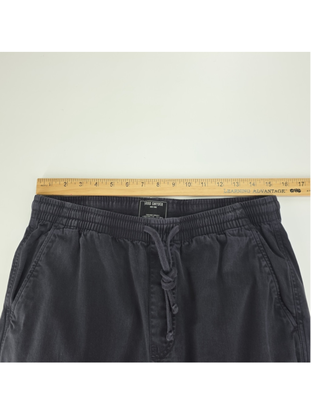 Todd Snyder Relaxed Leisure Pants Men's Small Black Pull On Cotton Tencel... - Picture 7 of 11